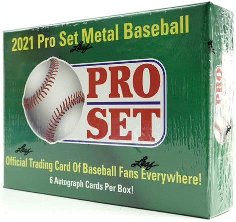 2021 leaf pro set metal baseball hobby box|leaf pro set baseball cards.